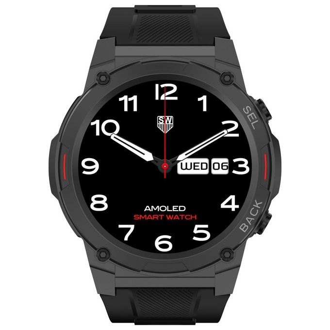 MaxCom FW63BK Cobalt Pro Smartwatch AMOLED 1.43'' IP68 Cardiofrequenzimetro Bluetooth colore Nero