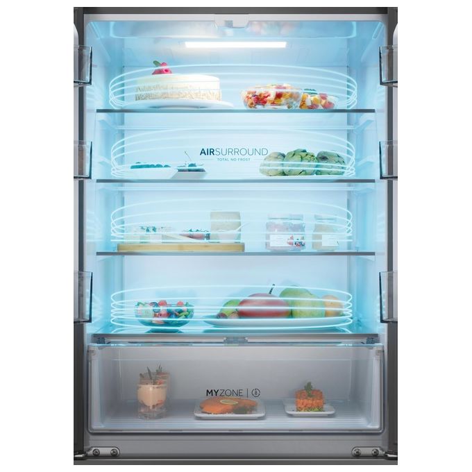 Haier HFR3718ENGB FD 70 Series 3 Frigorifero French Door 402 L 177 cm Classe E 37 dB No Frost colore Nero
