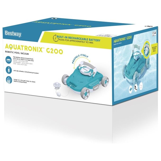 Bestway Robot per Pulizia Piscina Aquatronix Azzurro
