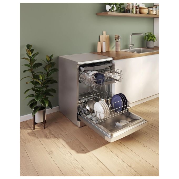 Bosch SMS4HMI09E Serie 4 Lavastoviglie Libera Installazione 14 coperti Classe C 44 dB Wi-Fi AquaStop (84.5x60x60 cm) colore Acciaio Spazzolato