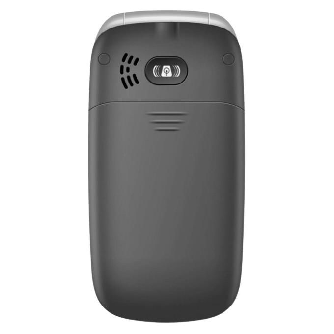 NGM LOOP Telefono per Anziani Clamshell Dual SIM 2.4'' 1.3 MP Bluetooth Radio FM MicroSD colore Grigio Argento