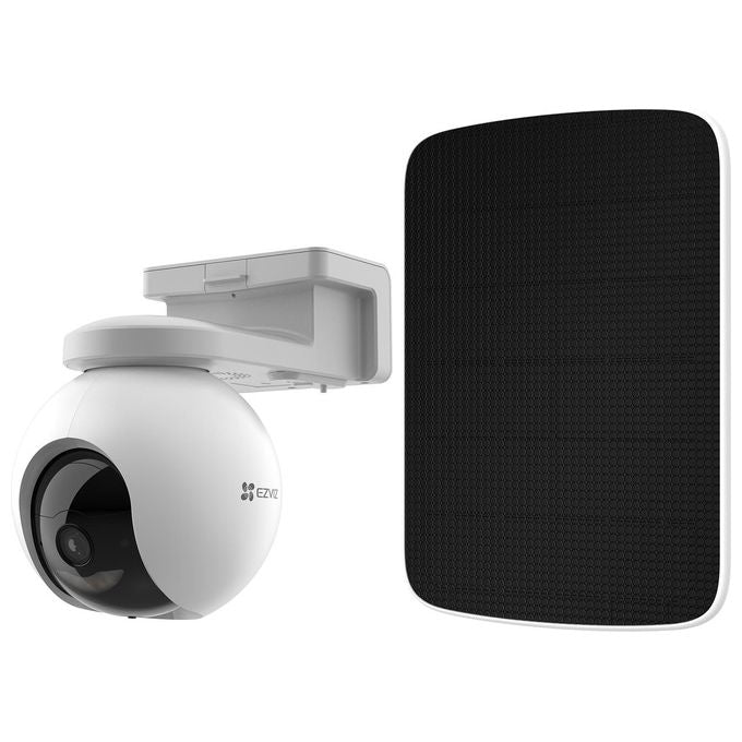 Ezviz HB8 Telecamera IP Motorizzata da Esterno 4 MP 2K Wireless Batteria 10400 mAh Pannello Solare Visione Notturna 15 m colore Bianco