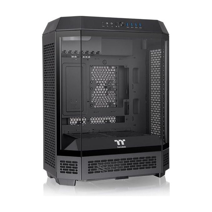 Thermaltake CA-1Z1-00M1WN-00 The Tower 600 Case PC Midi Tower ATX Micro ATX Mini-ITX Vetro Temperato RGB 7 Slot Espansione 4 USB 3.2 Gen 1 1 USB Tipo C colore Nero