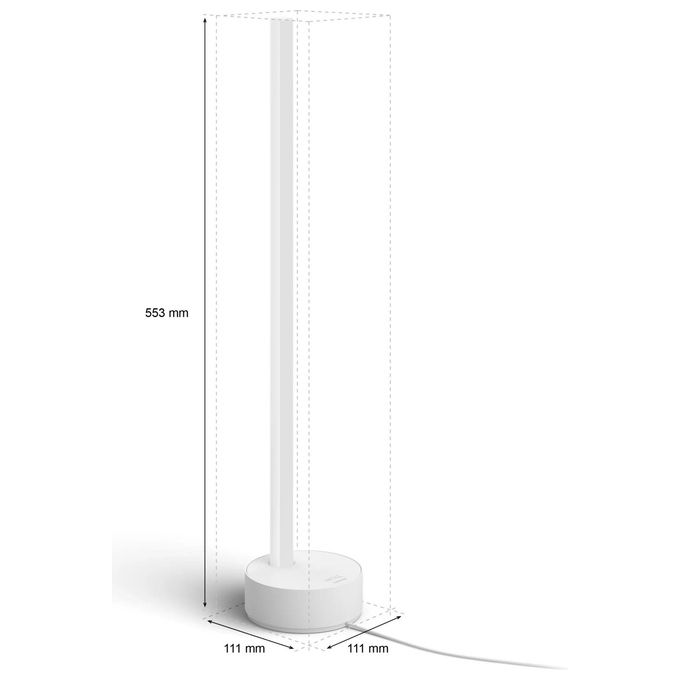 Philips Lampada Signe Gradient Hue White and Color Ambiance Tavolo Moderna con Effetti Luminosi Personalizzabili