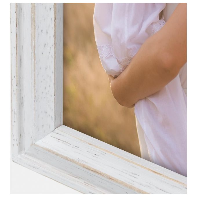 ZEP Rosel Bianco Cornice Portafoto 15x20cm in Legno