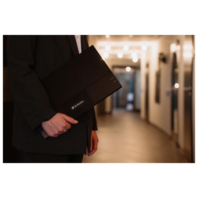 Verbatim PMT-15 Monitor Portatile Touch 15,6'' Full HD 1080p IPS Touchscreen 10 punti USB-C HDMI colore Nero