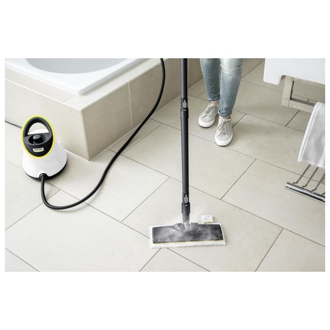 Kärcher 1.513-400.0 SC 2 Deluxe EasyFix Pulitore a Vapore 1500 W 3,2 bar 1 L 75 m² colore Bianco Nero