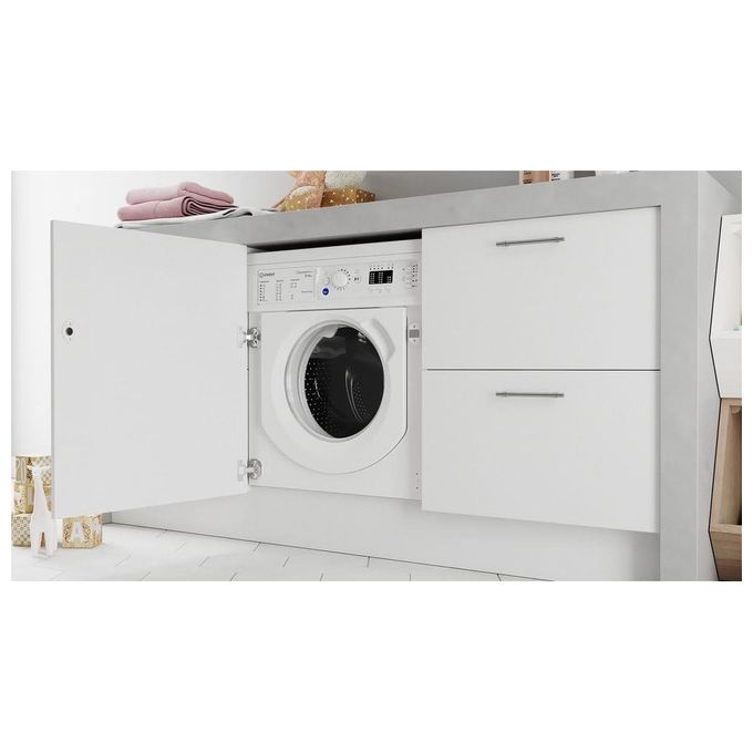 Indesit BIWDIL861485EU Lavasciuga da incasso 8-6 Kg 1400 rpm Classe D Inverter Pannellabile (81,5x59,5x54,5 cm) colore Bianco