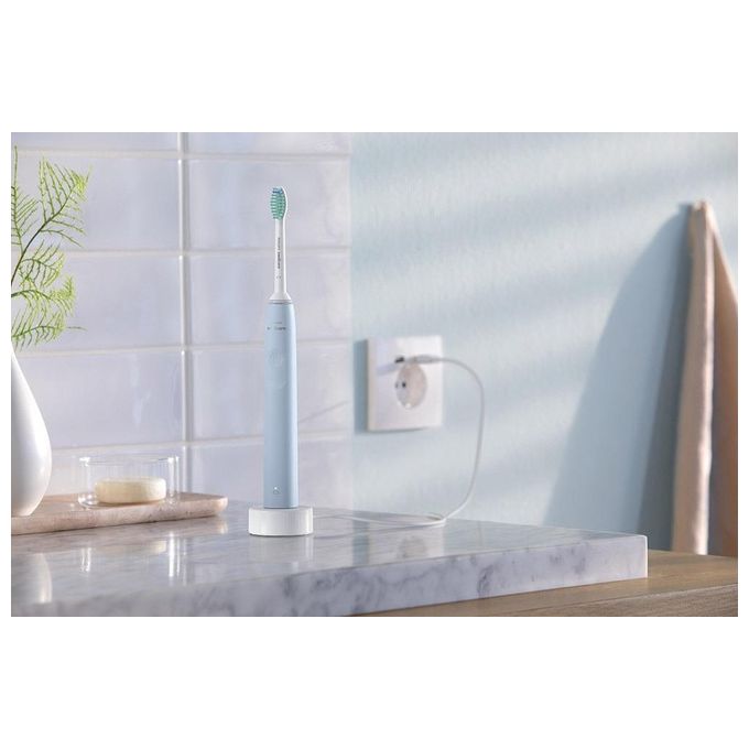 Philips HX3651-12 Sonicare Serie 2100 Spazzolino elettrico Sonico 1 modalita' SmarTimer autonomia 14 giorni colore Blu
