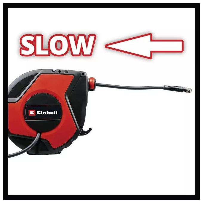 Einhell 4138005 TC-PH 150 Avvolgitubo ad aria compressa 15 m + 1,5 m 16 bar colore Nero-Rosso