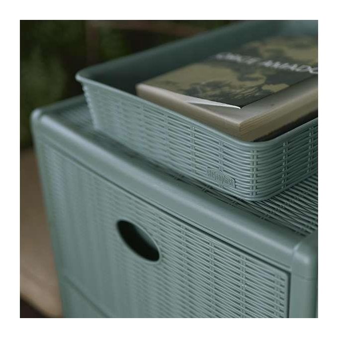Stefanplast Cassettiera 3 Cassetti Elegance Verde 30x40x60cm