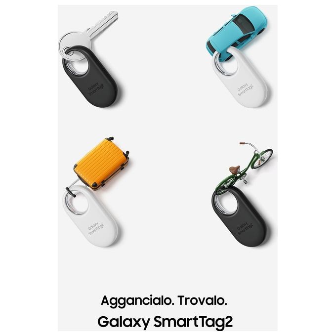 Samsung EI-T5600BBEGEU Galaxy SmartTag2 Localizzatore Bluetooth IP67 Modalita' Smarrito autonomia 500 giorni colore Nero