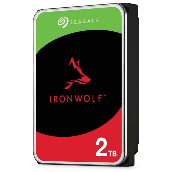 Seagate ST2000VN003 IronWolf Hard Disk Interno 3.5'' NAS 2TB SATA III 6 Gbit-s 5400 rpm Buffer 256MB 24-7