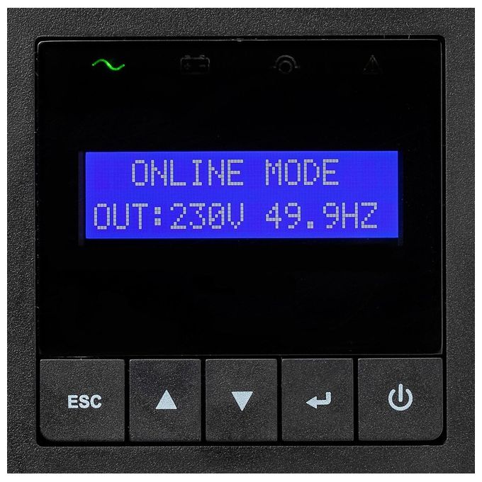 Eaton 9E3000IR Gruppo di continuita' (UPS) Doppia conversione online 3 kVA 2700 W 7 prese AC Montaggio a rack 2U colore Nero