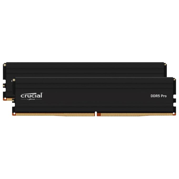 Crucial CP2K48G56C46U5 Crucial Pro RAM DDR5 96 GB 2x48 GB 5600 MHz Intel XMP 3.0 AMD EXPO colore Nero