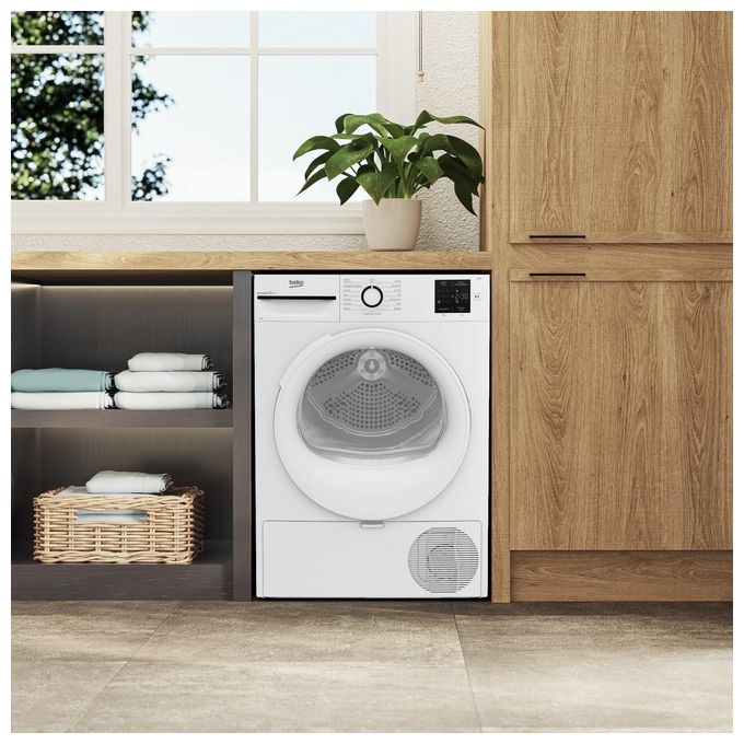 Beko BMT93EW NX Asciugatrice Pompa di Calore 9 Kg Classe D 15 Programmi 64 dB (84.6x59.8x60.7 cm) colore Bianco