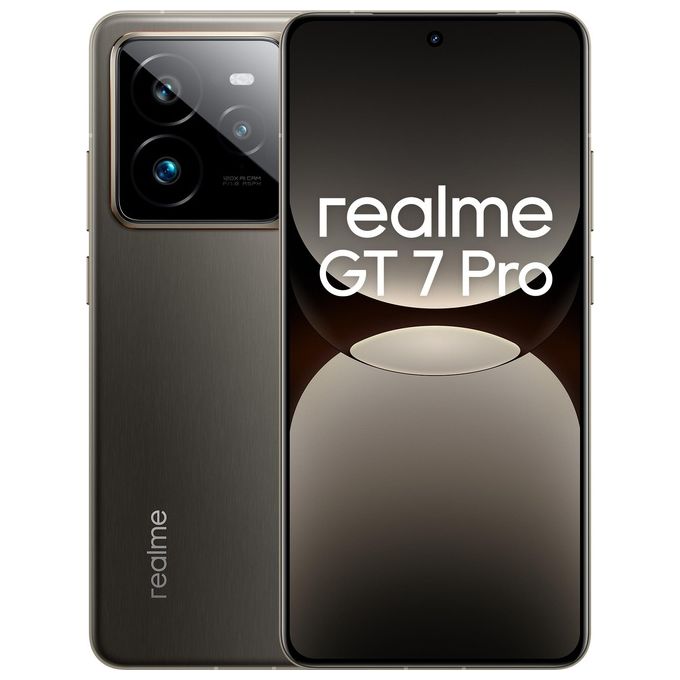 Realme RMX5011 GT 7 Pro 5G Smartphone 12GB RAM 512GB ROM 6.78'' 120Hz 6500 mAh IP68 colore Galaxy Grey