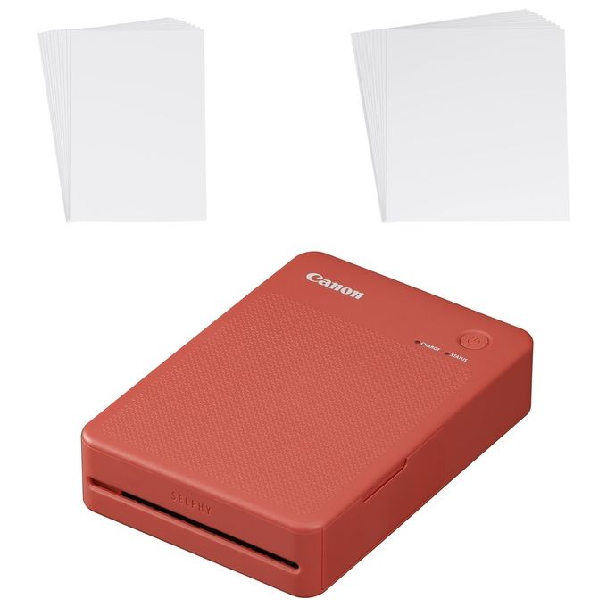 Canon QX20-RD SELPHY QX20 Stampante Fotografica Portatile Sublimazione Wi-Fi 2 formati USB-C colore Rosso