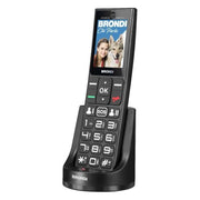 Brondi Amico Fidato Telefono Cellulare Senior Dual SIM Display 2.4'' Tasto SOS Fotocamera 1.3 MP Bluetooth colore Nero