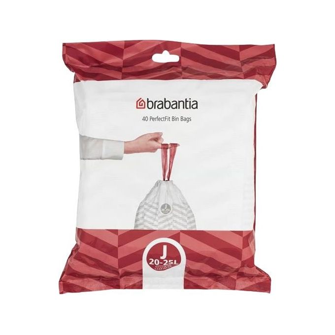 Brabantia PerfectFit Sacchi Immondizia Tipo J 20-25 Litri 40 Pezzi
