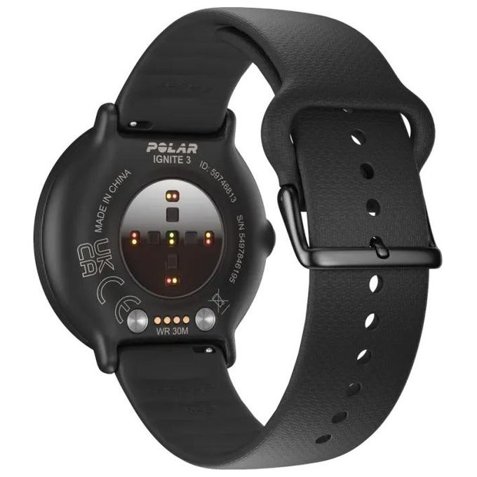 Polar 900106234 IGNITE 3 Orologio sportivo intelligente Display AMOLED 1.28'' Risoluzione 416 x 416 Pixel GPS Dual Band Bluetooth 5.1 colore Nero