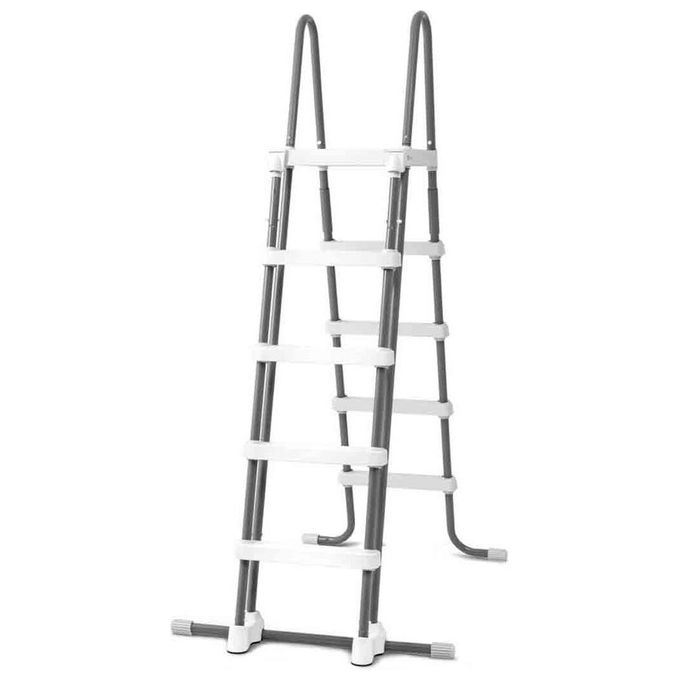 Intex 28074 Scaletta Doppia con Gradini Staccabili, l.2, Grigio,