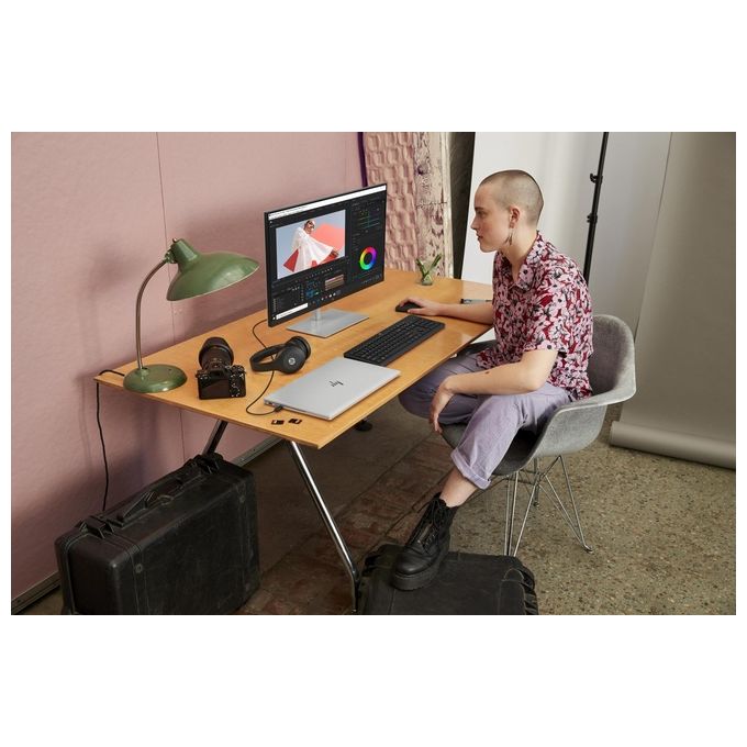 HP 18H24AA Combo Kit Tastiera e Mouse Wireless 2.4 GHz Full-size Membrana 1600 DPI autonomia 16 mesi colore Nero
