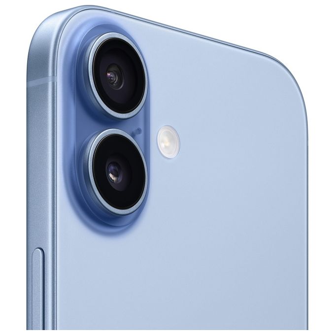 Apple MG6L4QL-A iPhone 17 Smartphone 5G 6.3'' OLED 256GB Chip A19 Doppia Cam 48MP iOS 26 colore Azzurro Nebbia