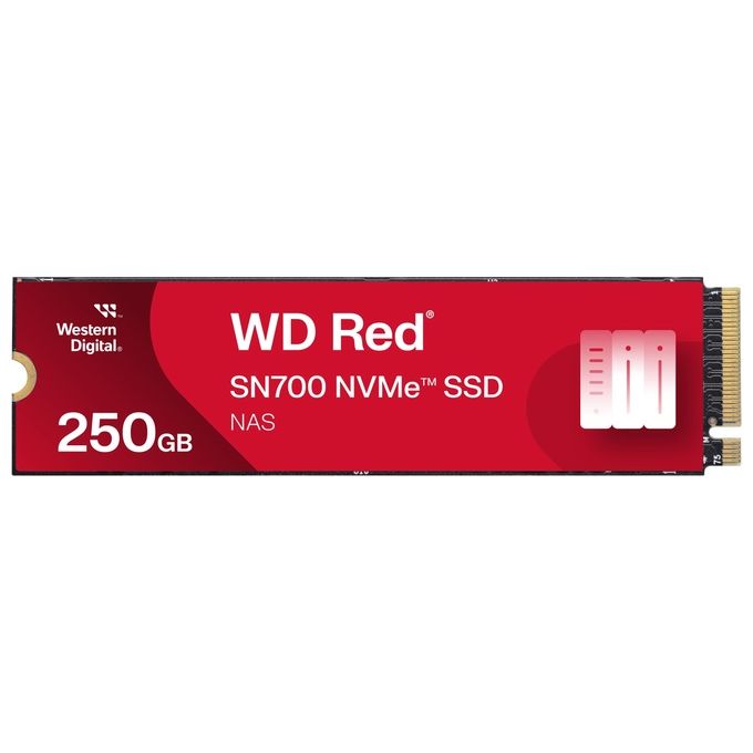 Western Digital WDS250G1R0C Red SN700 SSD NVMe M.2 2280 250GB PCIe Gen3 x4 per NAS