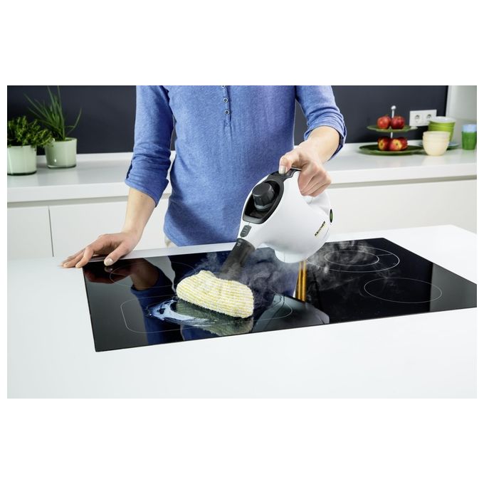 Kärcher SC 1 EASYFIX Pulitore a Vapore Portatile 1200 W 3 bar 0,2 L superficie 20 m² colore Bianco