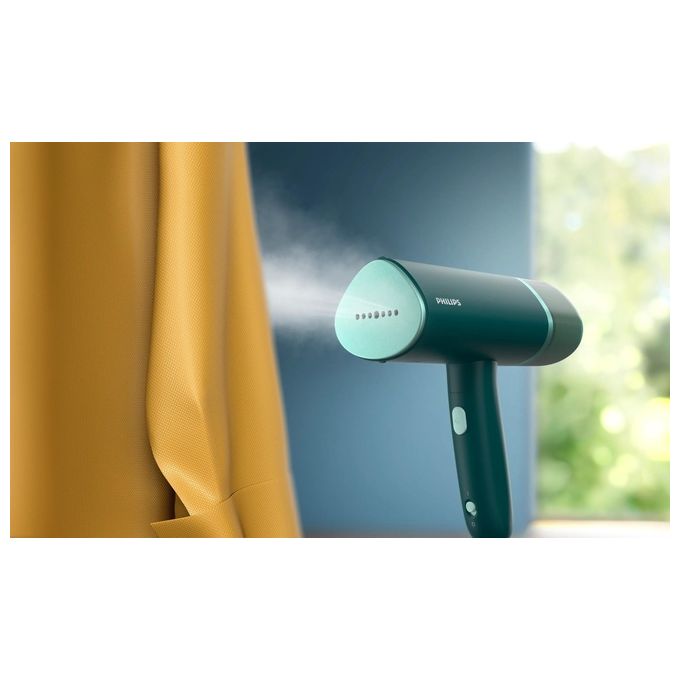 Philips STH3020-70 3000 Series Stiratore a Vapore Portatile Pieghevole 1000 W Serbatoio 120 ml Vapore 20 g-min colore Verde Scuro