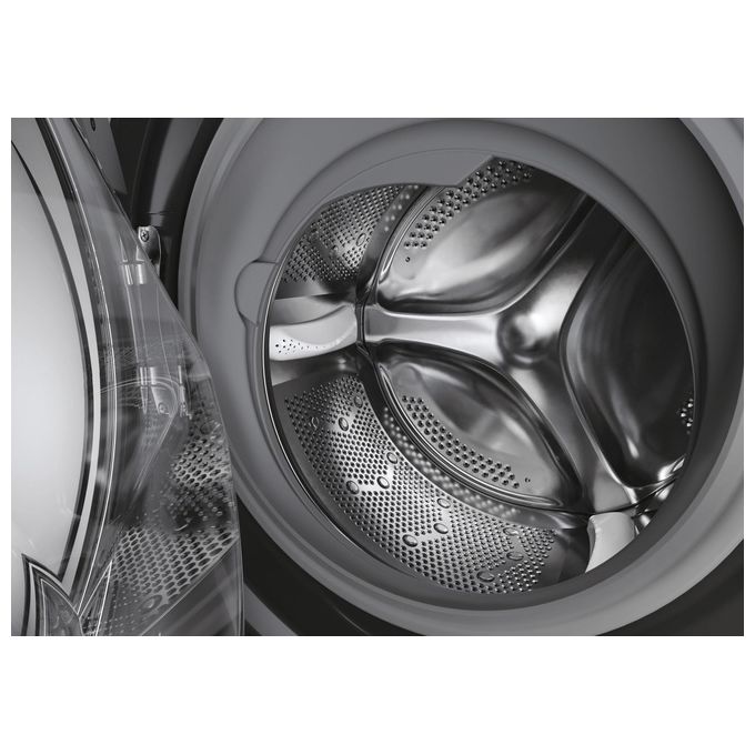 Hoover H5WPB447AMBCB8-S H-Wash 550 Lavatrice Carica Frontale 7 Kg 1400 rpm Classe A Inverter Vapore Wi-Fi (85x60x45 cm) colore Nero