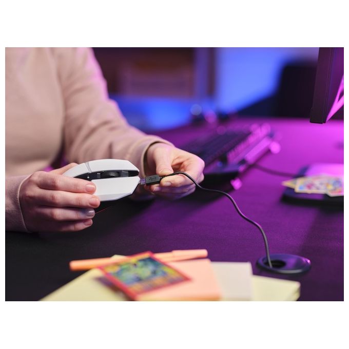 Trust GXT 110 Felox Wireless Mouse Gaming Wireless Bianco
