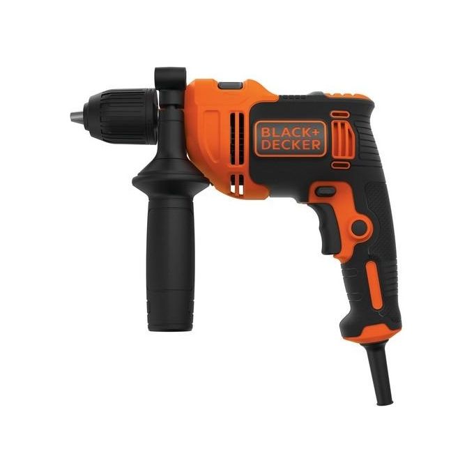 Black+Decker Trapano Percussione 2 Velocita'  Meccaniche 550W Mandrino Autoserrante con Valigetta e Accessori