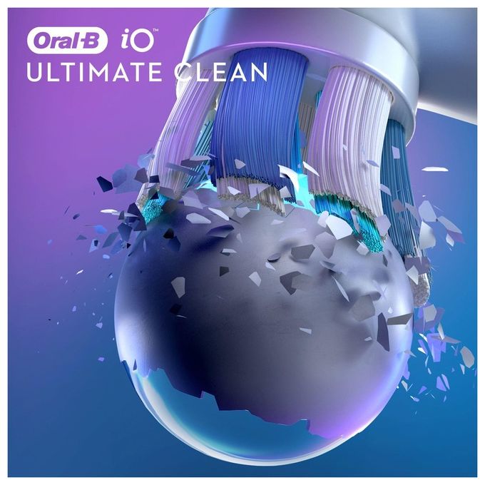 Braun Oral-B iO Ultimate Clean Testine di Ricambio per Spazzolino Elettrico 2 Pezzi