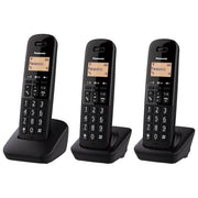 Panasonic KX-TGB613JT Tris Cordless display 1,4'' Blocco chiamate ID Rubrica Nero