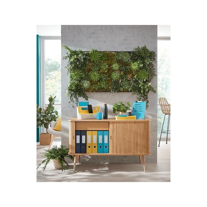 Leitz Confezione 3 Cosy Busta con Bottone 2 Tasche Blu