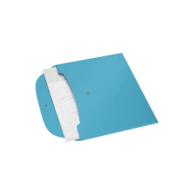 Leitz Confezione 3 Cosy Busta con Bottone 2 Tasche Blu