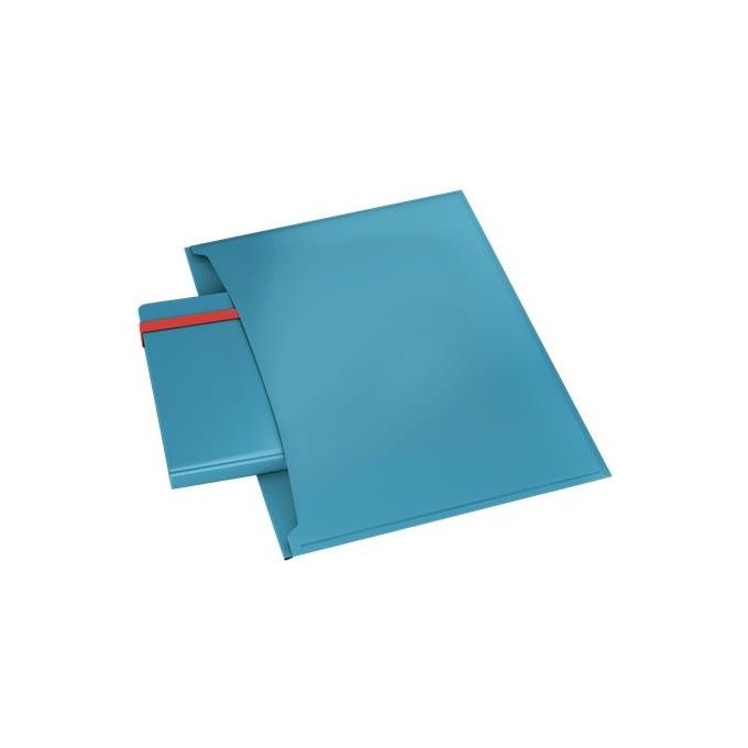 Leitz Confezione 3 Cosy Busta con Bottone 2 Tasche Blu