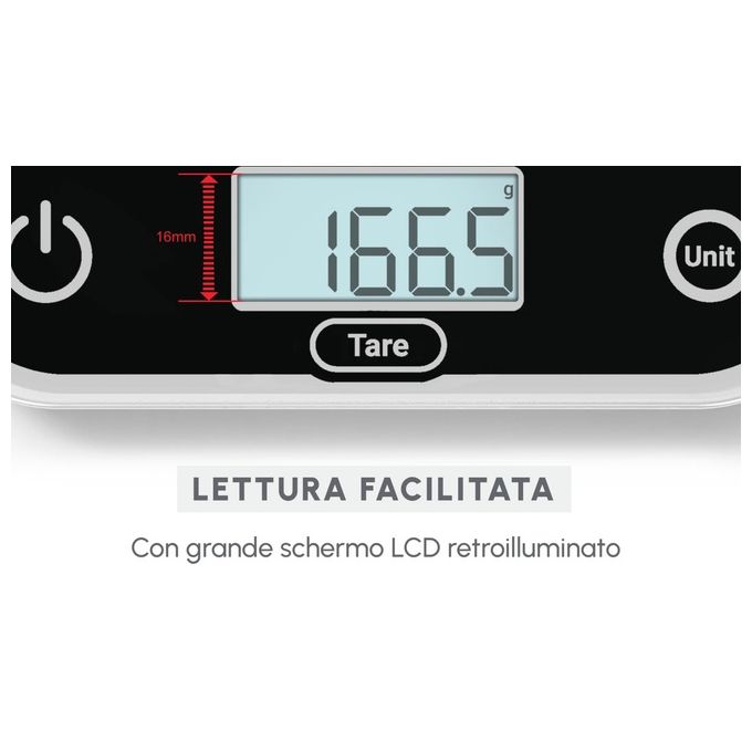 Moulinex BN50U5 Bilancia da Cucina Nera