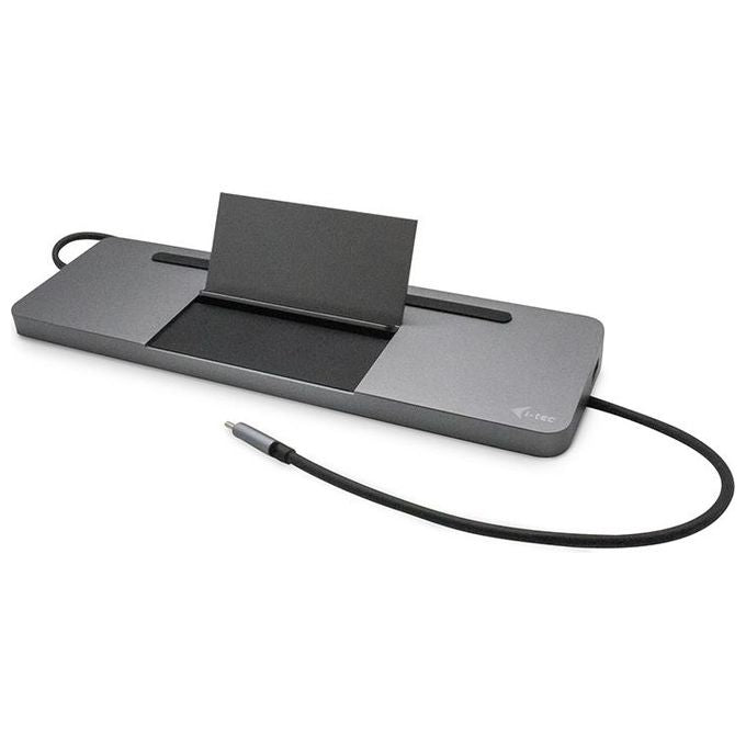 I-tec C31FLATDOCKPDPRO Docking Station USB-C 4K 3 Display Power Delivery 85W Ethernet Gigabit colore Grigio