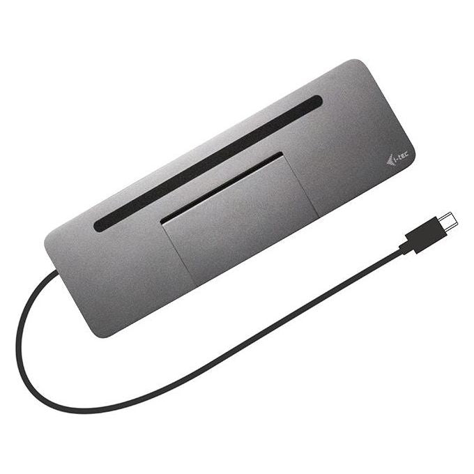 I-tec C31FLATDOCKPDPRO Docking Station USB-C 4K 3 Display Power Delivery 85W Ethernet Gigabit colore Grigio