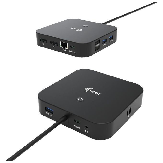 I-tec C31DUALDPDOCKPD Docking Station USB-C Dual Display 2x DisplayPort LAN Gigabit 6 porte USB Power Delivery 100 W colore Nero