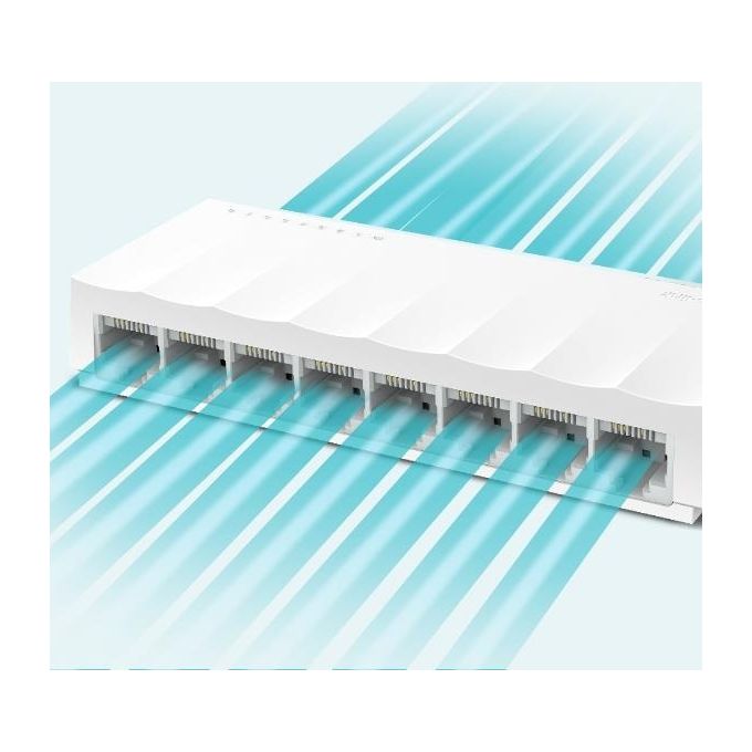 TP-Link Switch Fast Ethernet a 8 porte 10-100 Mbps splitter Ethernet desktop hub Ethernet plug and play senza ventola non gestito (LS1008)