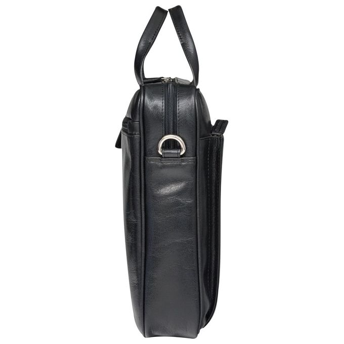 Dbramante1928 BG15GTBL0929 Amalienborg Borsa in Pelle per Notebook 15'' 8 Scomparti Tracolla Rimovibile colore Nero