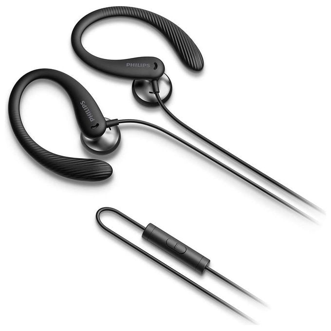 Philips Cuffie Sport In Ear A1105BK-00 Auricolari con Archetto Nero