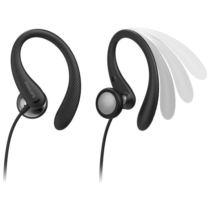 Philips Cuffie Sport In Ear A1105BK-00 Auricolari con Archetto Nero