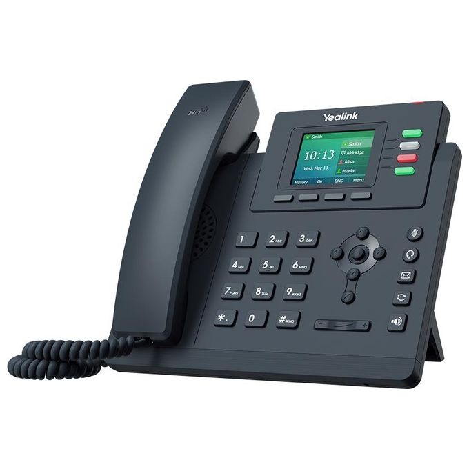 Yealink SIP-T33G Telefono IP VoIP 4 account SIP Display 2.4'' a colori 2 porte Gigabit Ethernet PoE colore Grigio