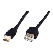 Link Cavo Prolunga Usb Mt. 5 - Connettori ''A'' Maschio-Femmina Certificato Usb 2.0 - Colore Nero
