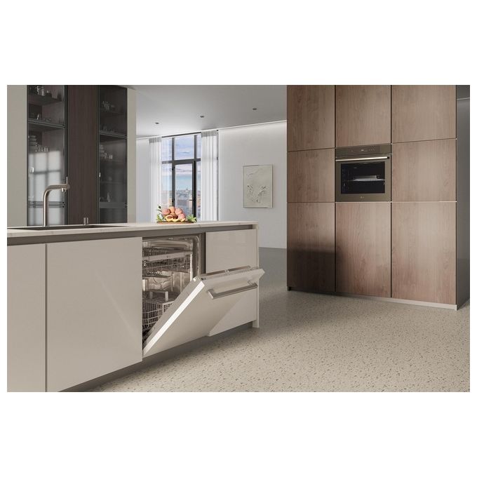 LG DB242TX Serie 2 Lavastoviglie Incasso 14 coperti Classe D QuadWash Wi-Fi EasyRack+ (55x60x82 cm) colore Noble Steel